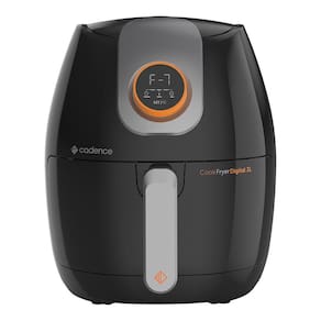 Fritadeira Elétrica Digital sem Óleo 3L Cadence Cook Fryer Preta 1250W 220V FRT526