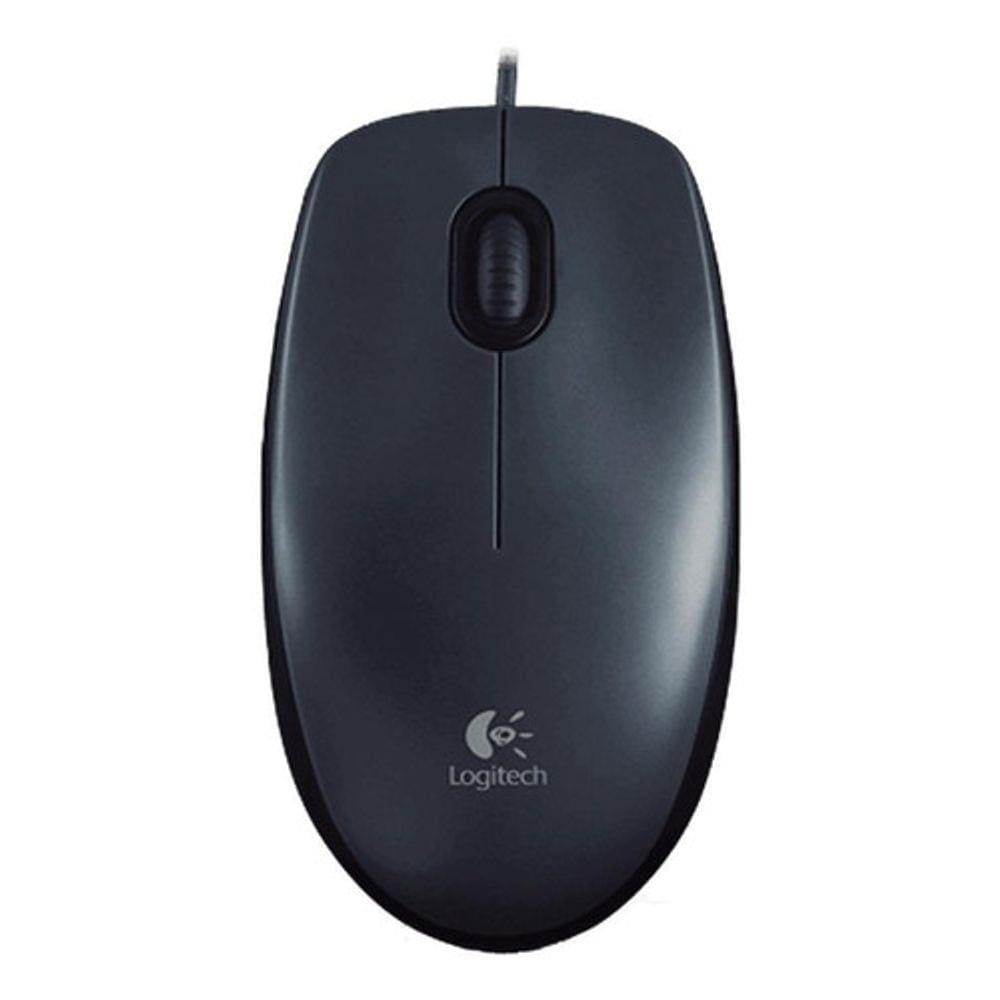 Mouse Logitech  M100 Preto Optico Usb