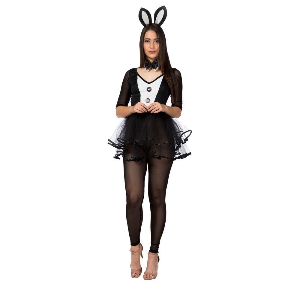 Fantasia Coelha Adulto Feminina Vestido Festa Roupa Carnaval