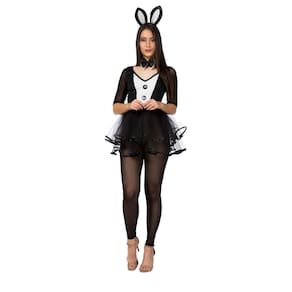 Fantasia Coelha Adulto Feminina Vestido Festa Roupa Carnaval