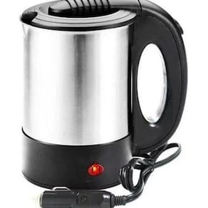 Chaleira Elétrica Portátil 12V Carro Chá Café Inox 500 Ml