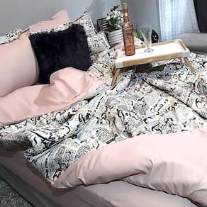Jogo De Cama Casal King 7 Peças Paris Com Almofada Pelos