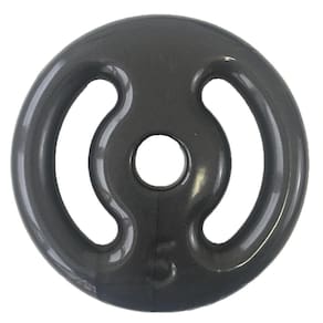 Anilha Emborrachada Vazada Ahead Sports 5Kg Preta