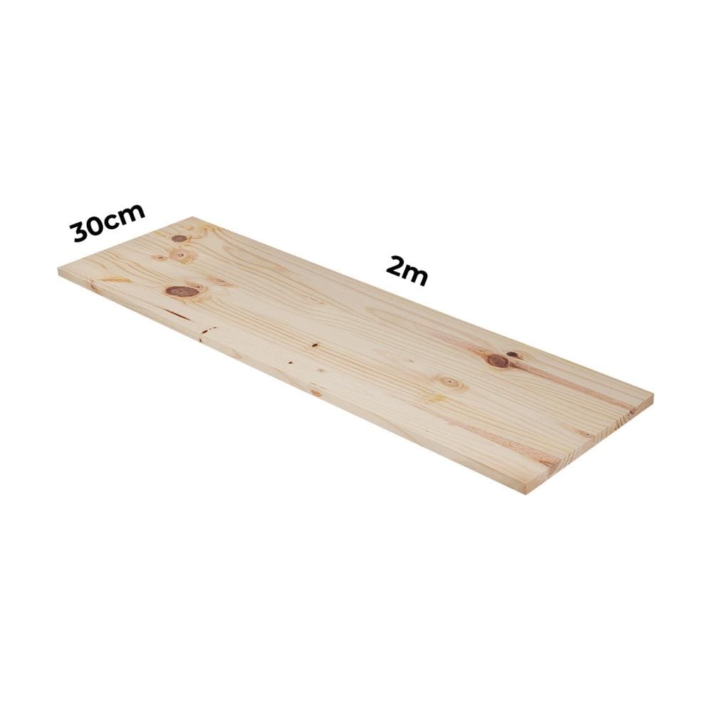 Painel Chapa Madeira Tramontina Modulare em Madeira Pinus 2000x300x18 mm - Tramontina - 2m x 30cm com 18mm de espessura Tramontina