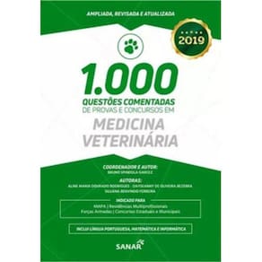 1.000 Questões Comentadas Para Provas E Concursos Em Medicina Veterinária
