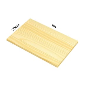 Painel Chapa Madeira Natural 1000X200X18 - Tramontina - 1m x 20cm com 18mm de espessura Tramontina