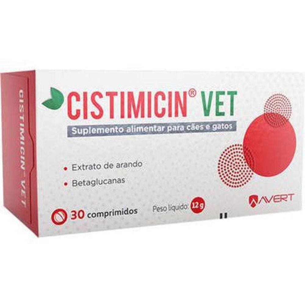 Cistimicin Vet Vitamínico Cães E Gatos 30 Comprimidos