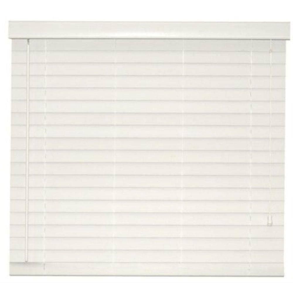 Persiana Faux Wood Em Pvc 50Mm 120X140 Branca