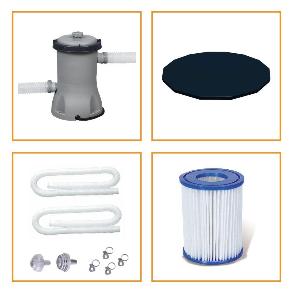 Kit Filtro 1.250 Litros/Hora + Capa 305 Estrutural Bestway