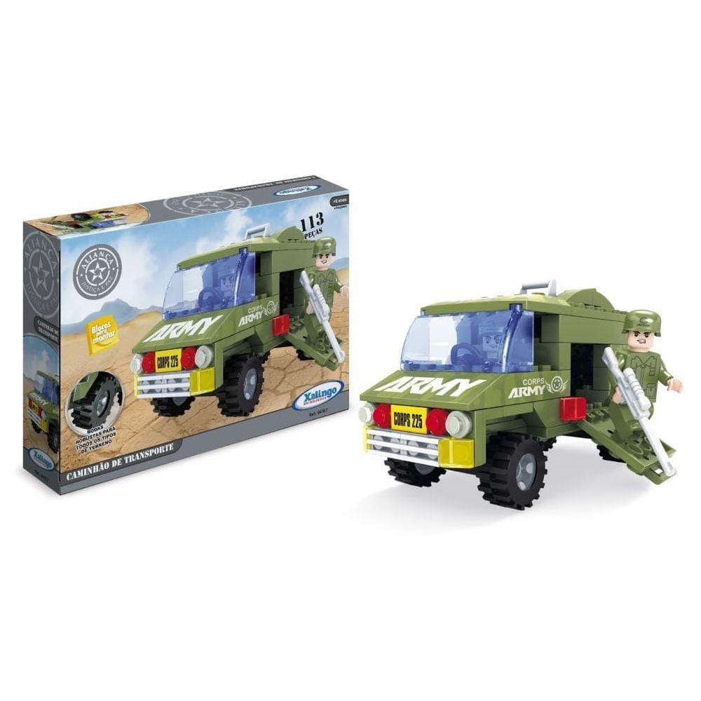 Blocos De Montar Aliança Justiça Caminhão de Transporte