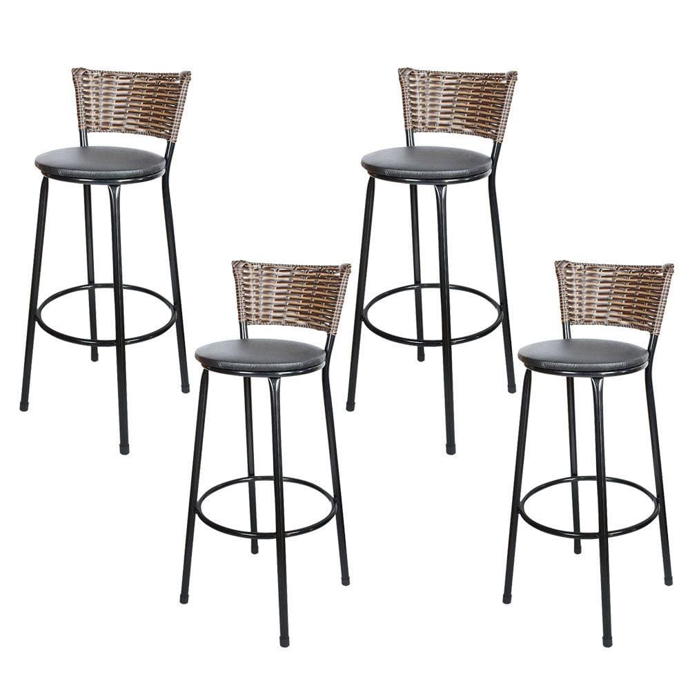 Banquetas Para Cozinha Cappuccino 4Un Assento Preto