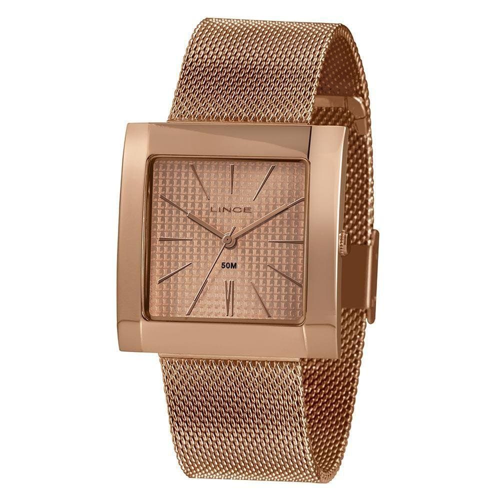 Relógio Lince Lqr4664L R1Rx Rose Quadrado Legítimo