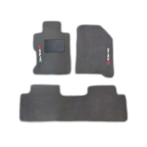 Kit Tapete Carpete Honda Civic Modelos 2007 Até 2011 Cinza