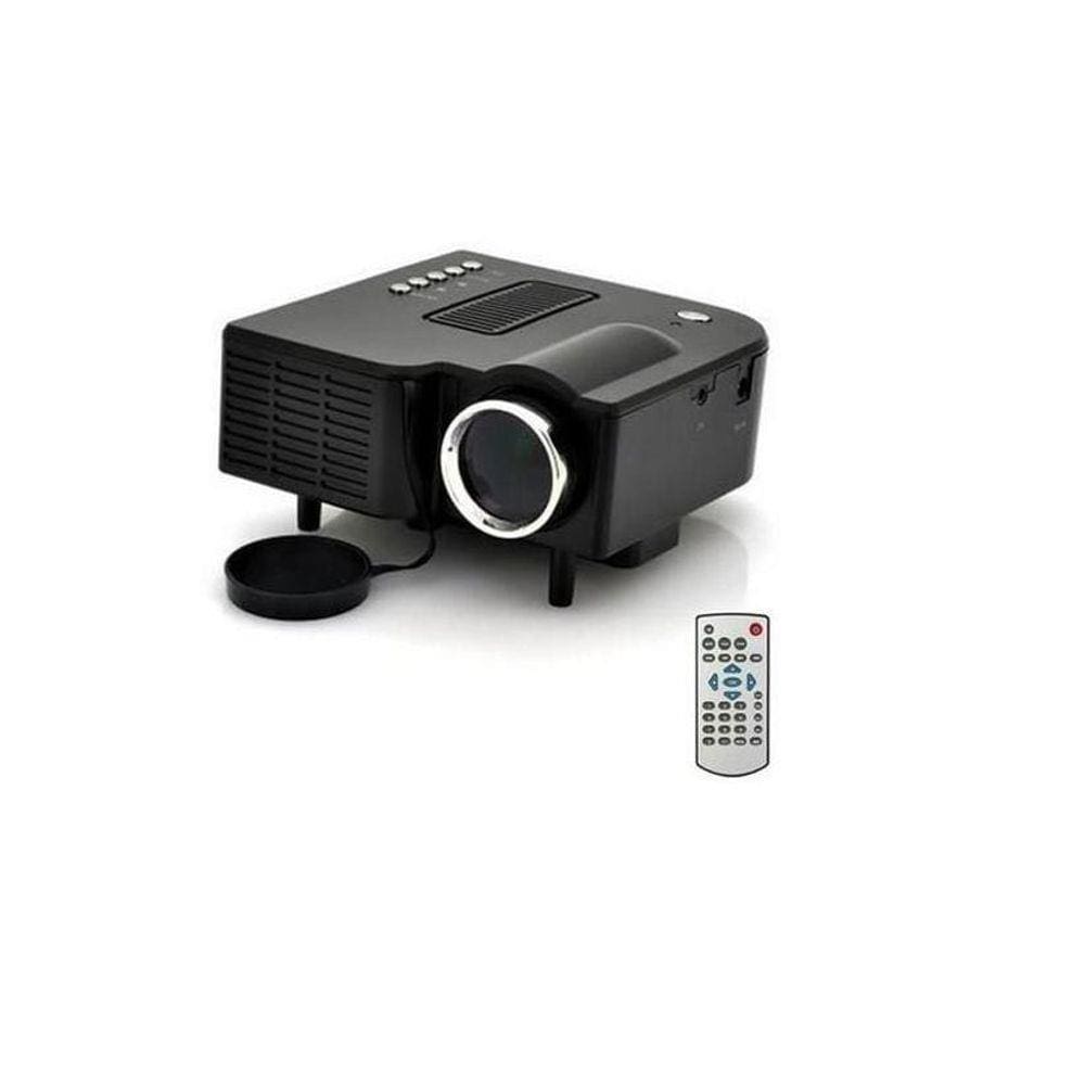 Mini Projetor Portátil 400 Lumens HDMI Ybx Preto Bivolt
