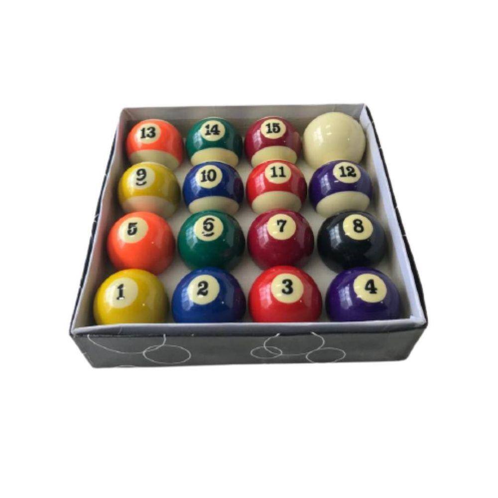 Jogo De Bolas De Sinuca Bola 8 Bilhar Snooker 54mm