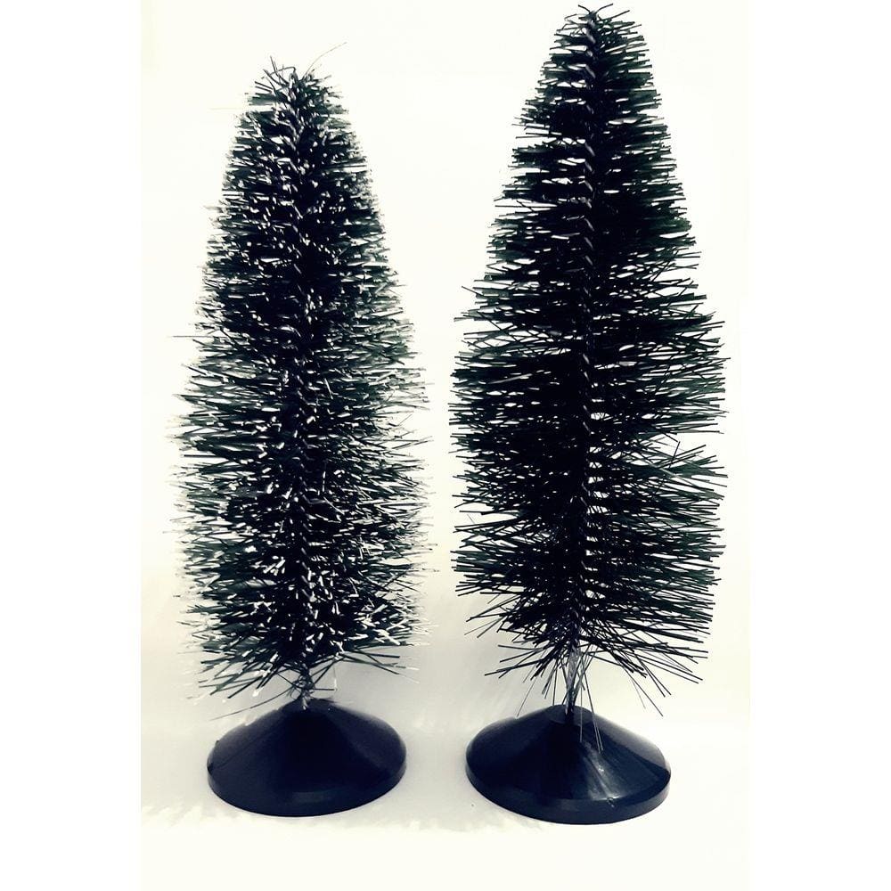 Kit com 2 Mini Árvore de Natal Nevada e Verde 25cm