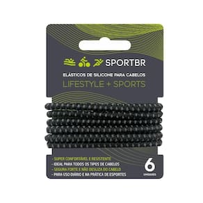 Elástico De Silicone Para Cabelo Lifestyle Sportbr