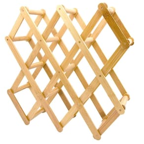 Porta Vinho de Bambu para 8 Garrafas - A/CASA
