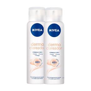 Kit 2X Desodorante Antitranspirante Aerosol Nivea Dermo Clareador 150ml