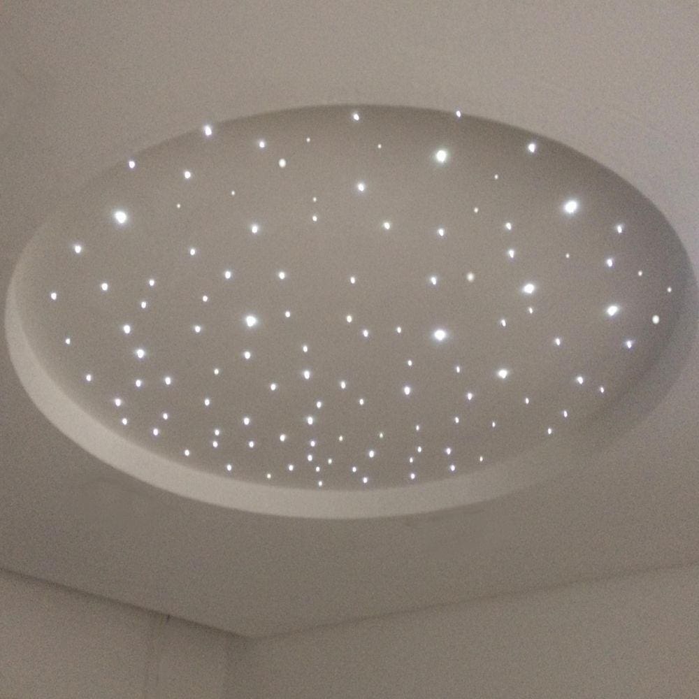 Kit Noite Estrelada 200 Fibra Ótica Efeito Estrelado Rgb Mix