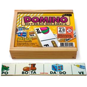 Dominó Divisão Silábica Brinquedo Educativo Pedagógico