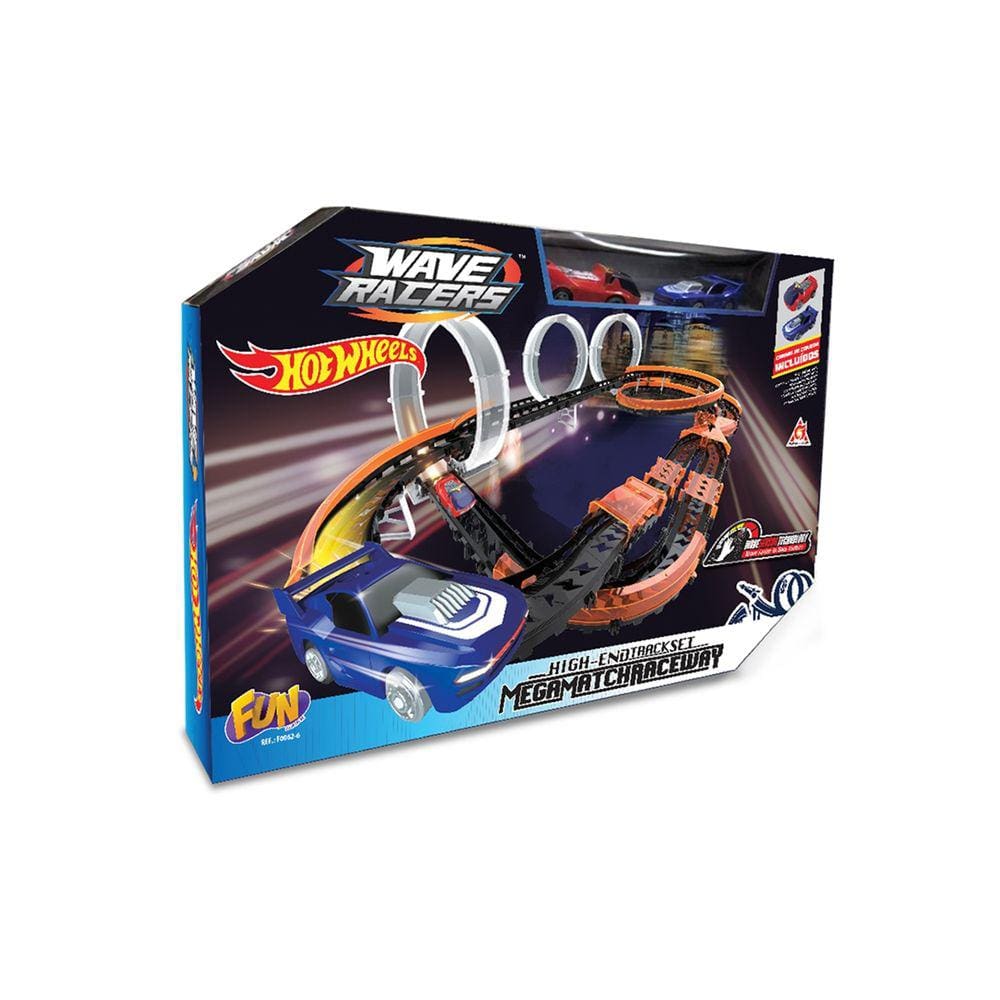 Pista Hot Wheels: Wave Racers Double Track Set Triple Skyloop Race