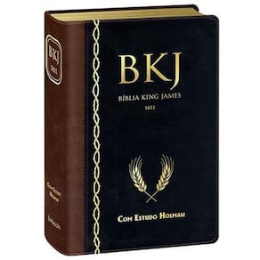 Bíblia King James Fiel 1611 Com Estudo Holman (Marrom/Preta)