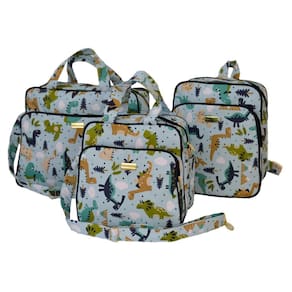 Kit Bolsa Mala Enxoval Maternidade Menino Com Mochila