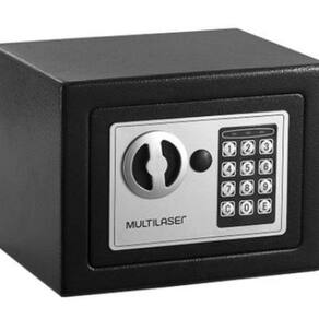 Cofre Eletrônico Multilaser 17X23X17Cm Preto - Of007