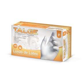 Luva de Latex P talcada Talge cartucho com 100 un