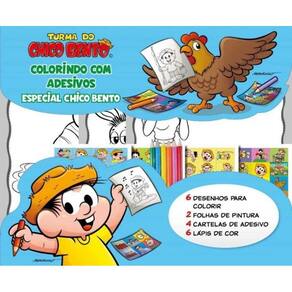 Turma Da Monica Colorindo C/ Ades Esp 5 - Ch Bento