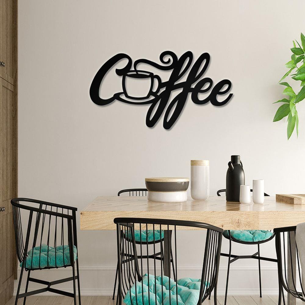 Placa decorativa coffee