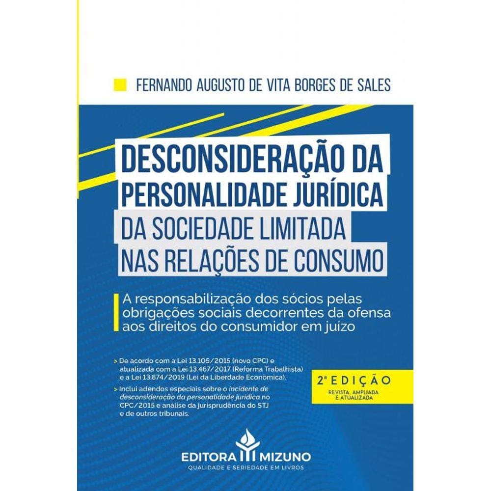 Desconsideracao Da Personalidade Juridica Da Socie