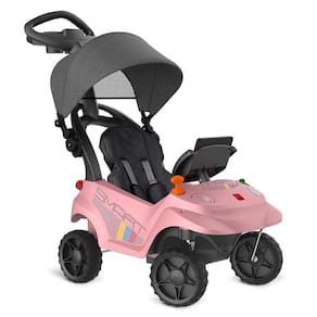 Carro Calesita Diipi Rosa Passeio E Pedal - 1028