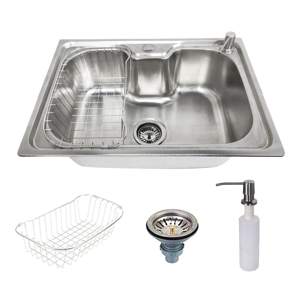 Cuba Pia Aço Inox Vitorelli Cozinha Com Acessórios