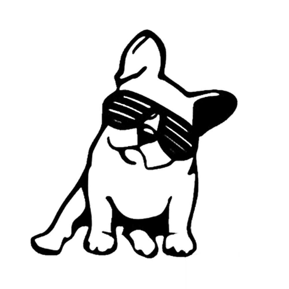 Quadro decorativo BullDog de oculos