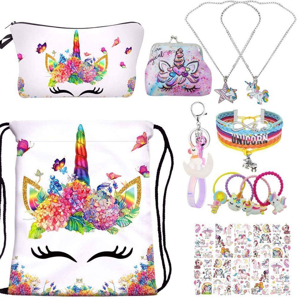 unicorn drawstring bolsa