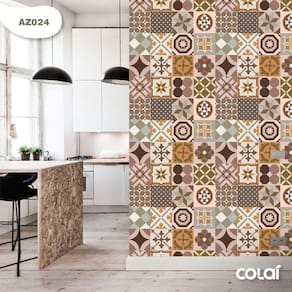 Papel De Parede Cozinha Azulejo Português Lavável 3M