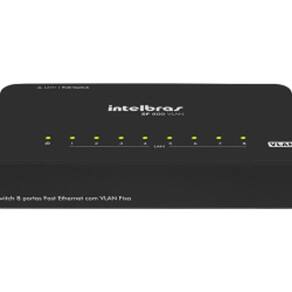 Switch 8 Portas Fast Ethernet Sf 800 Com Vlan Fixa Poe Pass