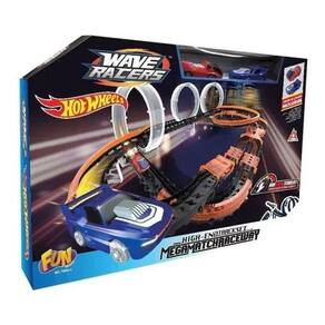 Pista De Corrida 380Cm Hot Wheels Com 2 Carrinhos- Multikids