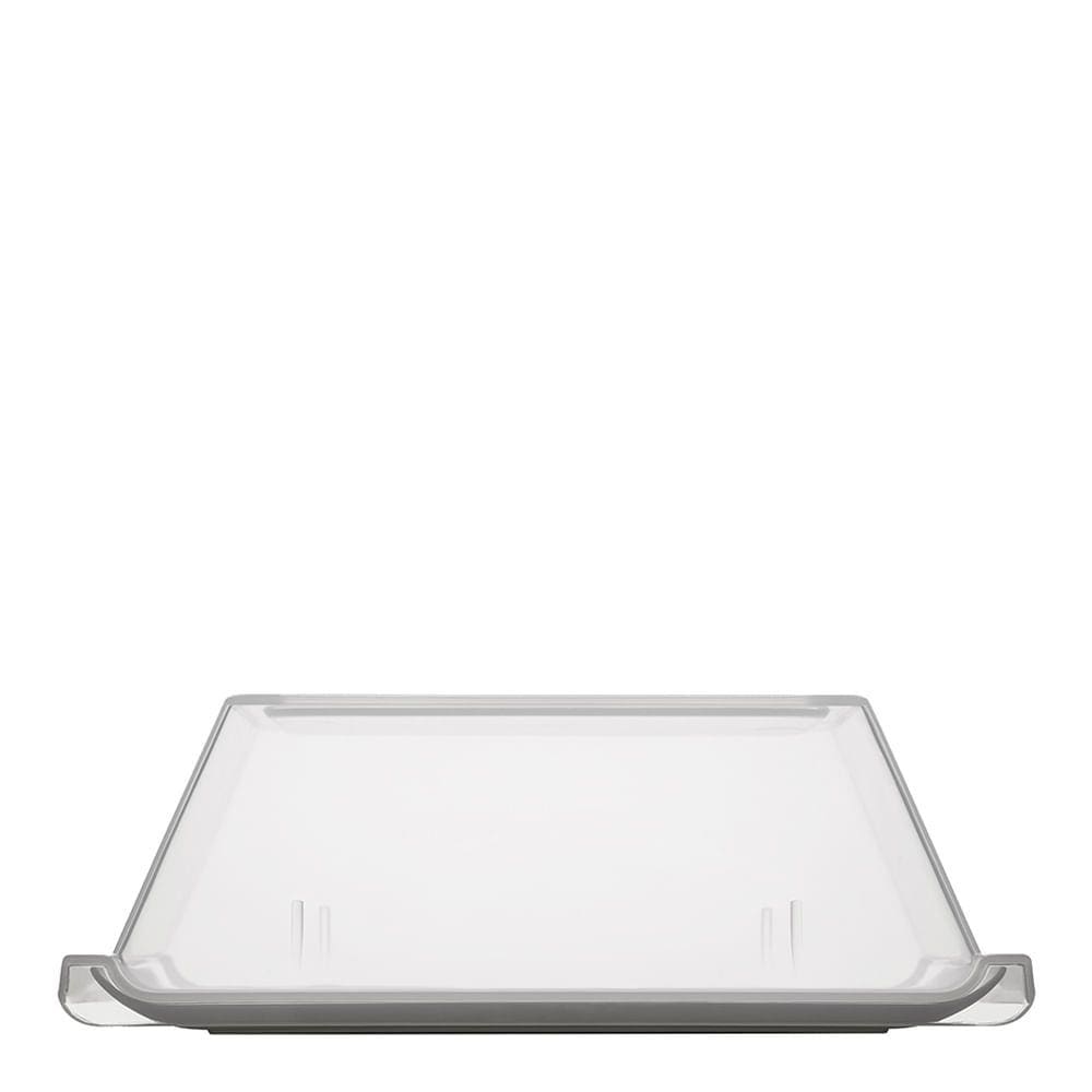 Bandeja Servir Retangular Com Tampa 15x30 Branca em Policarbonato Linha Profissional Cook VEM
