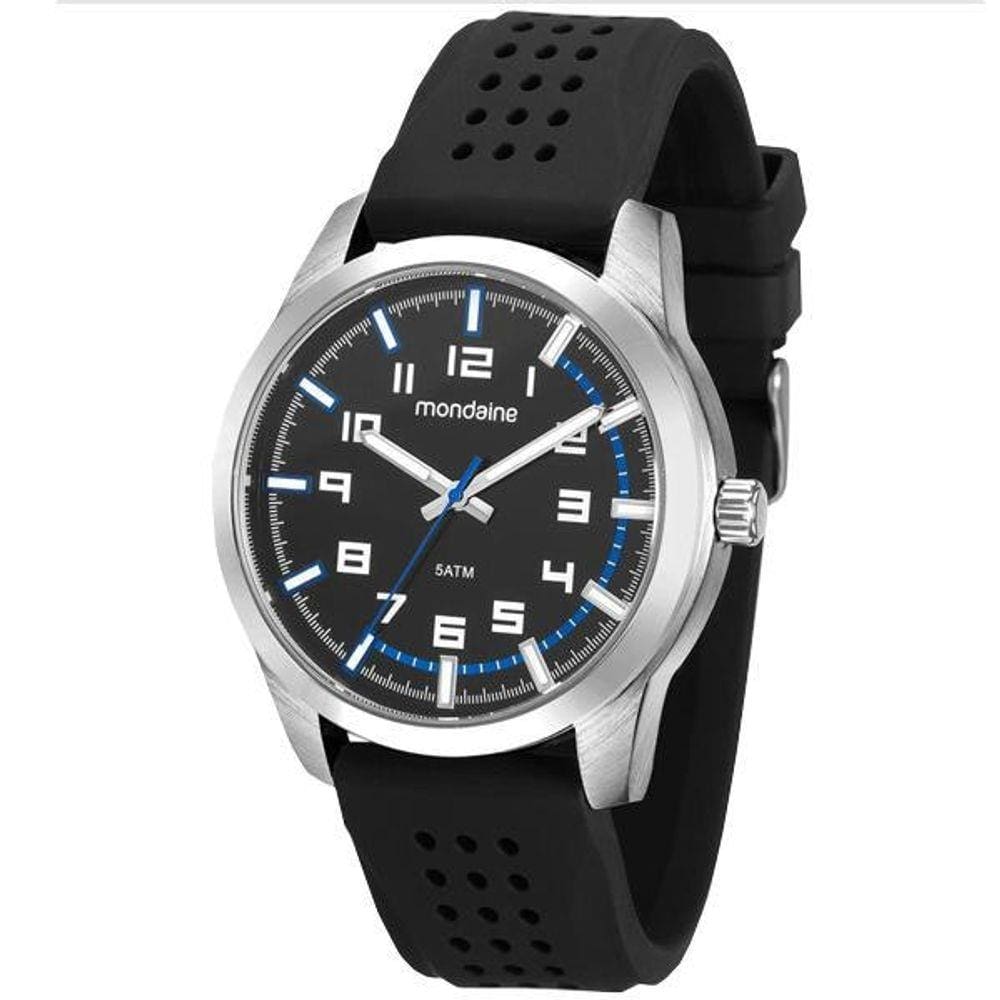 Relógio Mondaine Masculino Prata/Preto 99044G0Mvni1K1