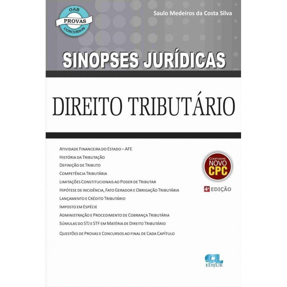 Sinopses Juridicas Direito Tributario