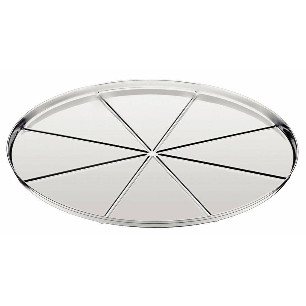 Forma para Pizza Tramontina em Aço Inox com Vincos 30 cm Tramontina