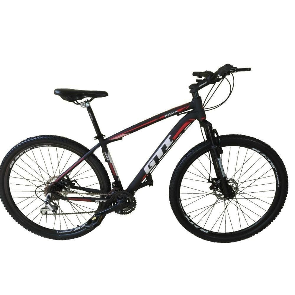 Bicicleta Aro 29 Gti Roma 21v Freio a Disco Preto Tam. 15
