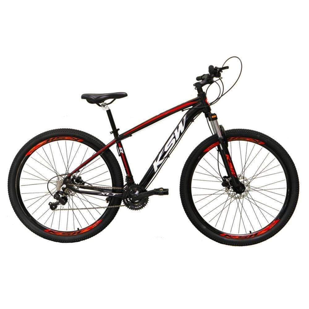 Bicicleta Aro 29 27v Freio Hidráulico K7 Preto Tam. 15
