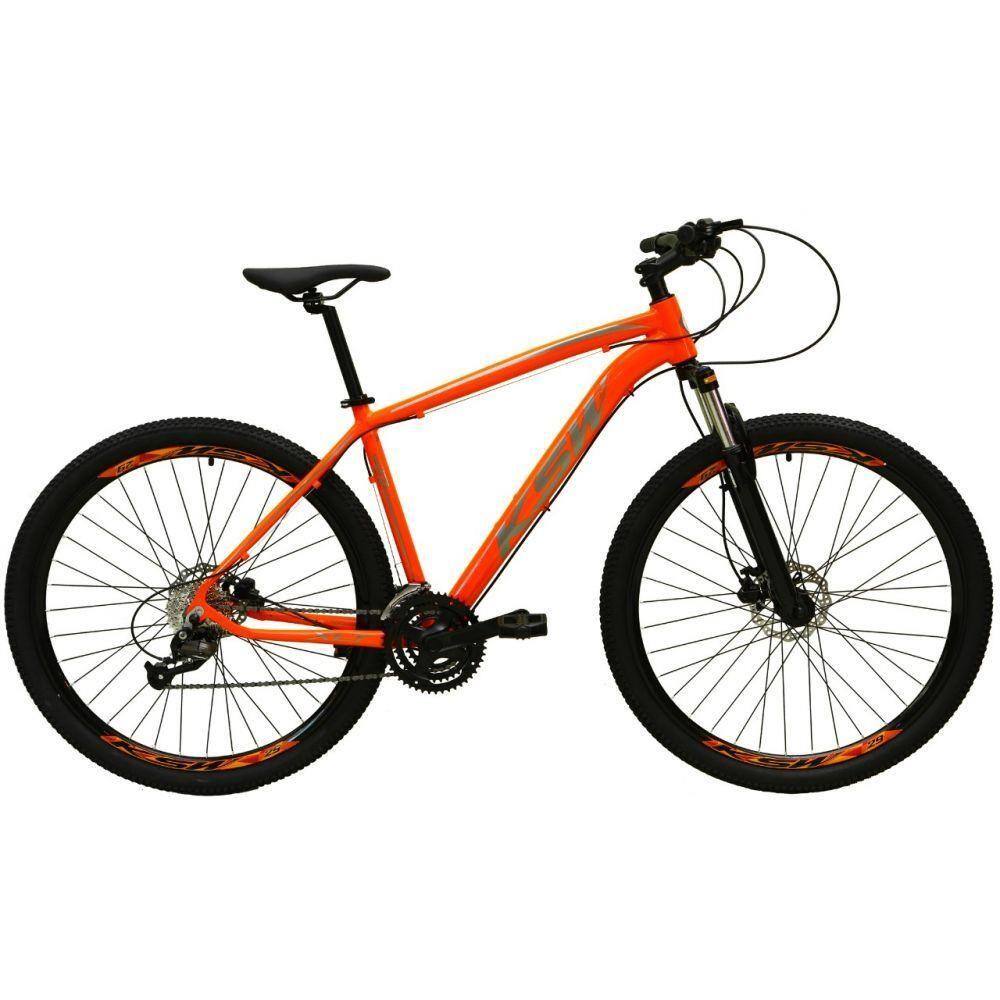 Bicicleta Aro 29 27v Freio Hidráulico K7 Laranja Tam. 21