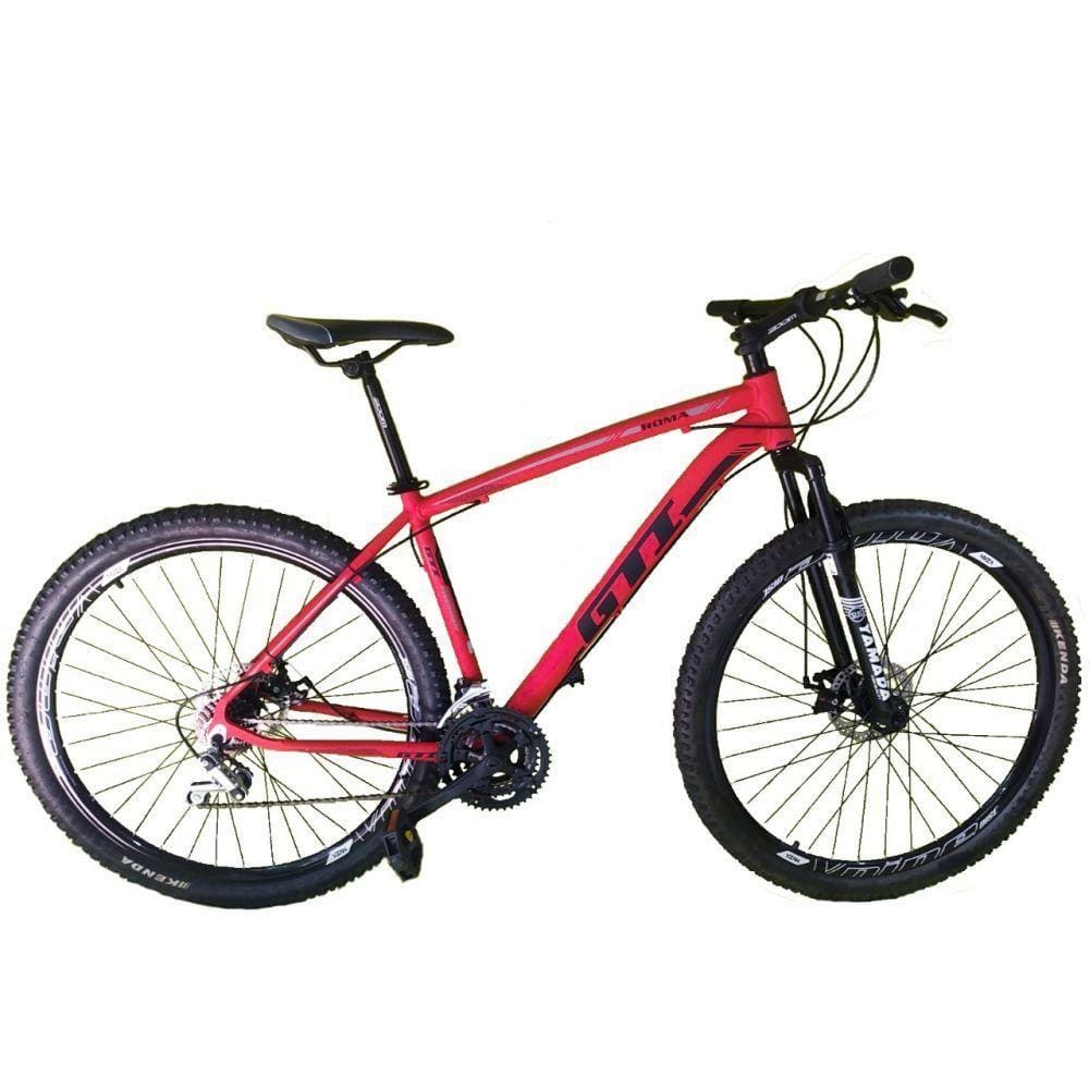 Bicicleta Aro 29 Gti Roma 21v Freio a Disco Vermelho Tam. 17