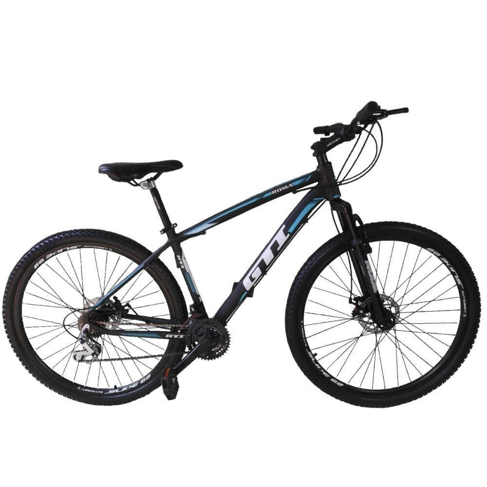 Bicicleta Aro 29 Gti Roma 21v Freio a Disco Preto Tam. 15