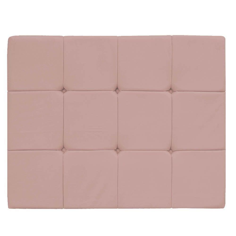 Cabeceira Solteiro Suspensa Sleep 100 cm Suede Rosê